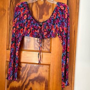 Floral crop top